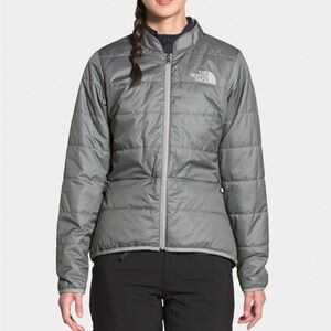The‎ North Face Women's Silver Puffer Jacket - Like New